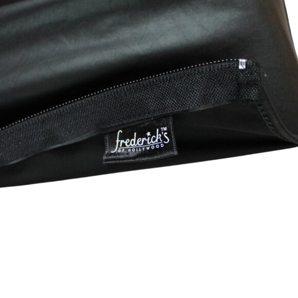 Frederick's of Hollywood Oil Slick Cut Out Bodysuit Black Small Long Sleeve T82 - Picture 7 of 7